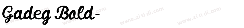 Gadeg Bold字体转换